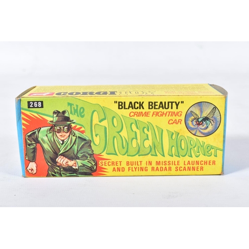 56 - A BOXED CORGI TOYS THE GREEN HORNET'S 'BLACK BEAUTY', No.268, model complete and in lightly playworn... 