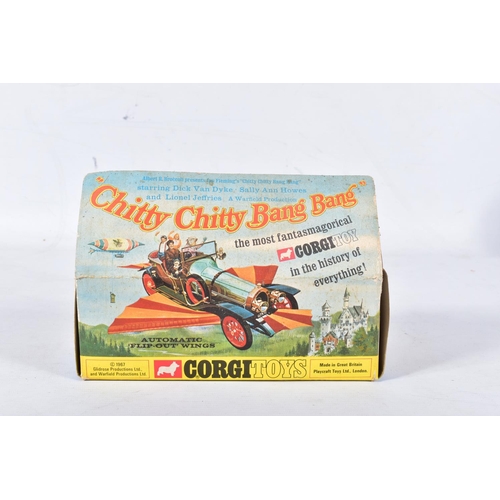 60 - A BOXED CORGI TOYS CHITTY CHITTY BANG BANG CAR, No.266, complete with all four figures, working side... 