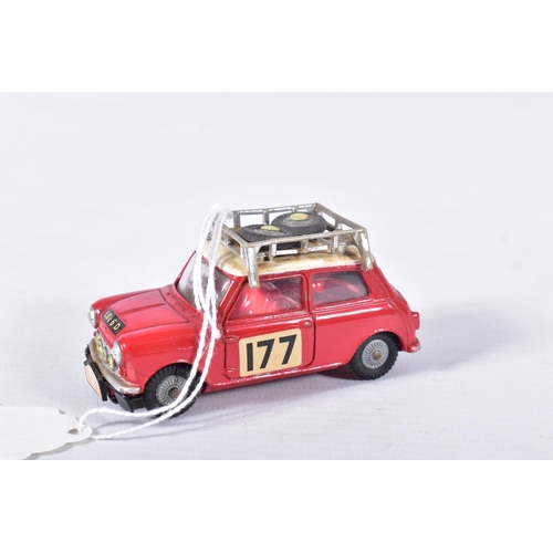 61 - A BOXED CORGI TOYS MINI COOPER S 1967 MONTE-CARLO RALLY WINNER, No.339, red body, white roof, RN177,... 