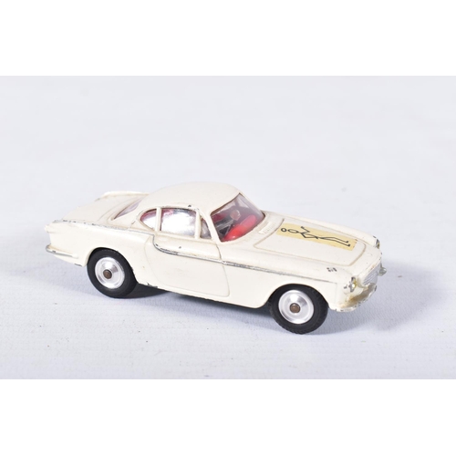 64 - A BOXED CORGI TOYS   THE SAINT'S   VOLVO P.1800, No.258, white body with black 'Saint' logo transfer... 