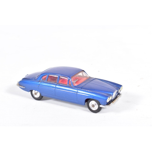 70 - A BOXED CORGI TOYS JAGUAR MARK X, No.238, metallic deep blue body with red interior and complete wit... 