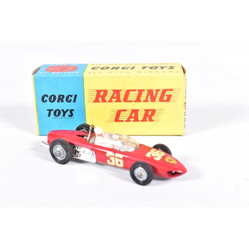 71 - THREE BOXED CORGI TOYS FORMULA 1 CARS, all cars complete and in very good condition with minor paint... 