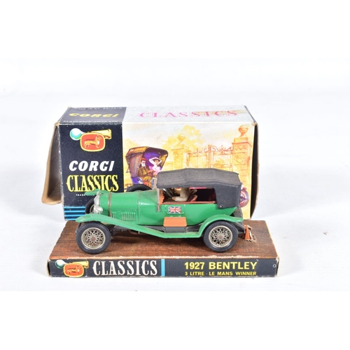 73 - A COLLECTION OF 1960'S CORGI CLASSICS DIECAST CAR MODELS, 1927 3-litre Bentley, No.9001 (box shows N... 