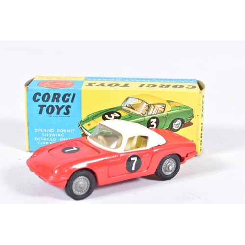 75 - THREE BOXED CORGI TOYS CARS, Bentley Continental Sports Saloon, No.224, cream over green complete wi... 