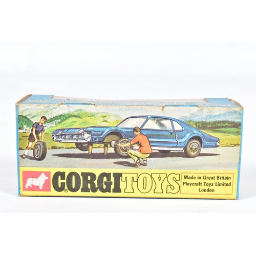 80 - FOUR BOXED CORGI TOYS AMERICAN CAR MODELS, Golden Jacks wheels Oldsmobile Tornado, No.276, metallic ... 