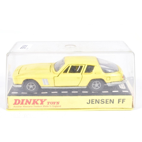 81 - THREE BOXED DINKY TOYS CARS, Aston-Martin DB6, No.153, metallic silver blue, Ford Zodiac Mk.IV, No.1... 