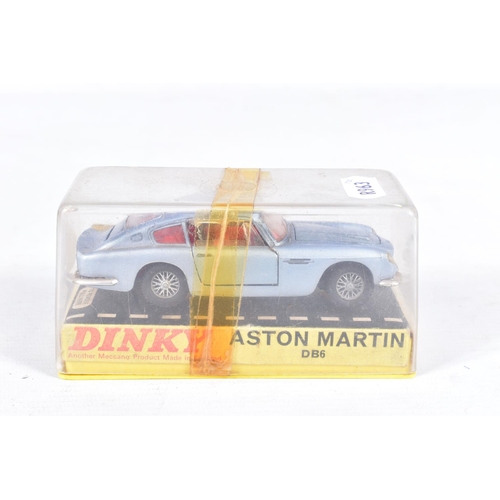 81 - THREE BOXED DINKY TOYS CARS, Aston-Martin DB6, No.153, metallic silver blue, Ford Zodiac Mk.IV, No.1... 