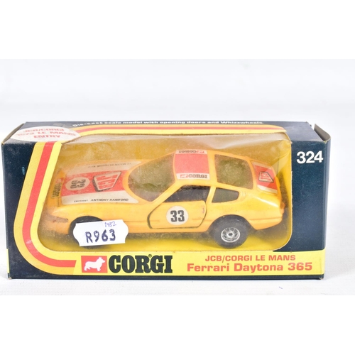 85 - FIVE BOXED CORGI TOYS CAR MODELS, Jaguar XJ12C, No.286, Citroen Dyane, No.287, metallic yellow, Fiat... 