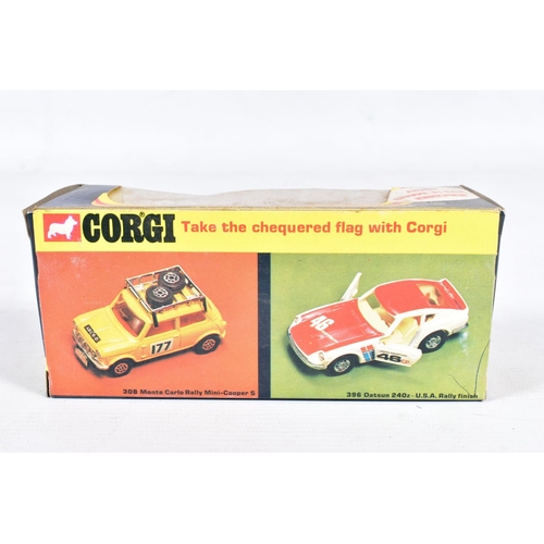 85 - FIVE BOXED CORGI TOYS CAR MODELS, Jaguar XJ12C, No.286, Citroen Dyane, No.287, metallic yellow, Fiat... 