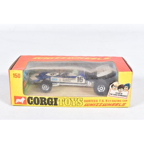 86 - A QUANTITY OF BOXED ASSORTED CORGI TOYS 1970'S FORMULA 1 RACING CARS, No's. 150 - 156, 158 - 161, wi... 