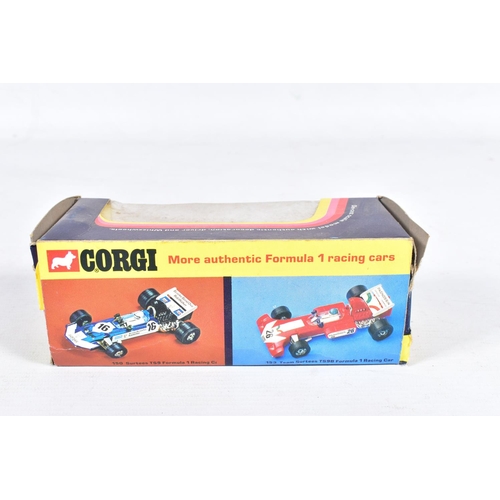 86 - A QUANTITY OF BOXED ASSORTED CORGI TOYS 1970'S FORMULA 1 RACING CARS, No's. 150 - 156, 158 - 161, wi... 