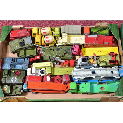 89 - A QUANTITY OF UNBOXED AND ASSORTED PLAYWORN DIECAST VEHICLES, majority are assorted lorry, truck and... 