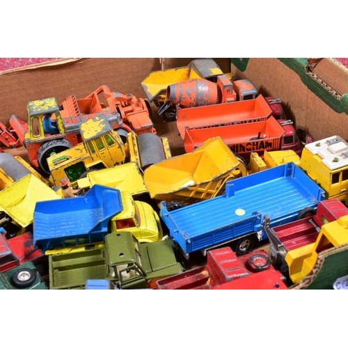 89 - A QUANTITY OF UNBOXED AND ASSORTED PLAYWORN DIECAST VEHICLES, majority are assorted lorry, truck and... 