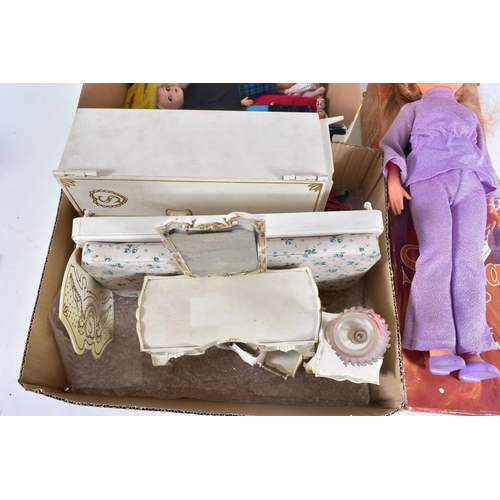 94 - A QUANTITY OF UNBOXED AND ASSORTED 1960'S PEDIGREE SINDY DOLL, CLOTHING AND ACCESSORIES, doll marked... 