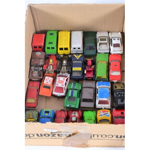 95 - A QUANTITY OF UNBOXED AND ASSORTED PLAYWORN DIECAST VEHICLES, to include Corgi Toys Buck Rogers Star... 