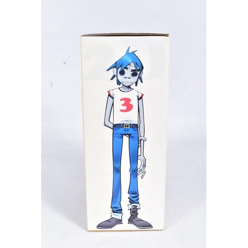 106 - FOUR BOXED KIDROBOT VINYL GORILLAZ FIGURES, 2-D, Murdoc Nicalls, Noodle and Russel Hobbs, from the W... 