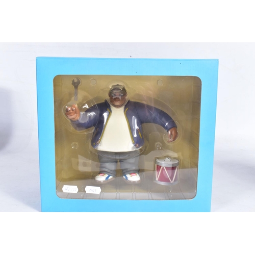 106 - FOUR BOXED KIDROBOT VINYL GORILLAZ FIGURES, 2-D, Murdoc Nicalls, Noodle and Russel Hobbs, from the W... 