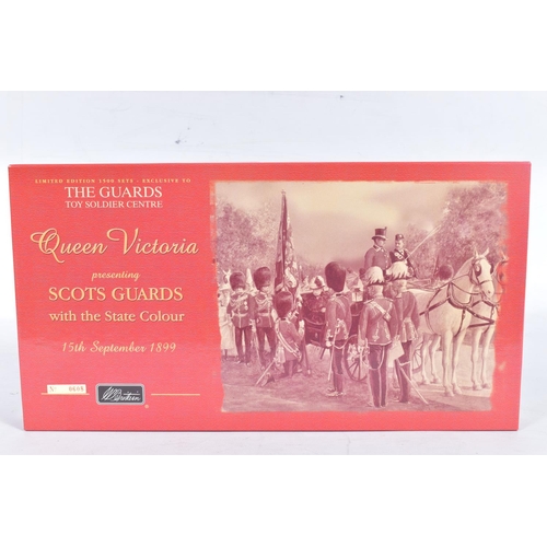 115 - A BRITAINS SCOTS GUARDS BAND OF THE PIPES AND DRUMS 1899 FIGURE SET, No.0214, Limited Edition Exclus... 