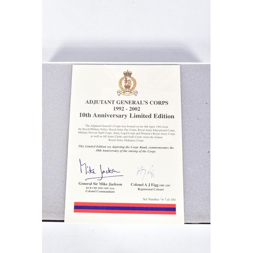 126 - TWO BRITAINS CEREMONIAL COLLECTION BAND OF THE LIFE GUARDS SETS, 8 piece, No.00154 and 5 piece, No.0... 