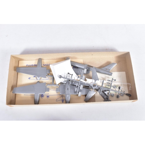 98 - A QUANTITY OF UNBUILT AND PART BUILT AIRFIX AND OTHER AIRCRAFT PLASTIC CONSTRUCTION KITS, contents n... 