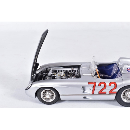 143 - A BOXED CMC 1/18 SCALE MERCEDES-BENZ 300 SLR (W196S) MILLE MIGLIA WINNER 1955, No.M-066, complete an... 