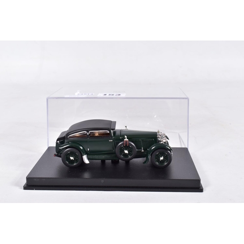 153 - TWO BOXED PAUL'S MODEL ART MINICHAMPS 1/43 SCALE BENTLEY CAR MODELS, 6.5 litre Gurney Nutting Saloon... 