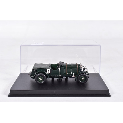 153 - TWO BOXED PAUL'S MODEL ART MINICHAMPS 1/43 SCALE BENTLEY CAR MODELS, 6.5 litre Gurney Nutting Saloon... 