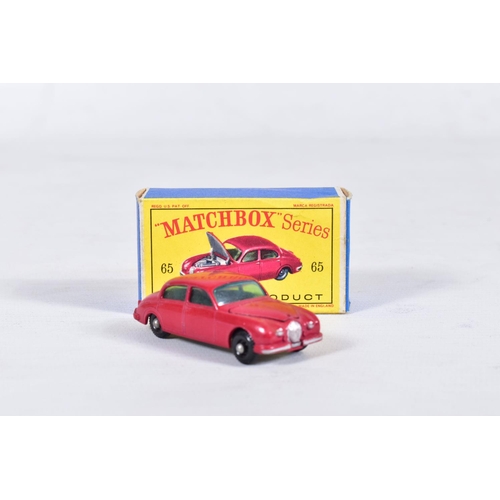 154 - FIVE BOXED MATCHBOX 1-75 SERIES CAR MODELS, Ford Zephyr, No.33, Vauxhall Victor Estate Car, No.38, P... 