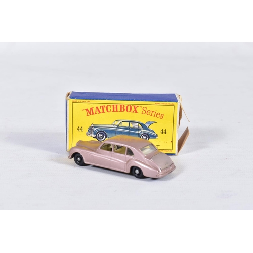 154 - FIVE BOXED MATCHBOX 1-75 SERIES CAR MODELS, Ford Zephyr, No.33, Vauxhall Victor Estate Car, No.38, P... 