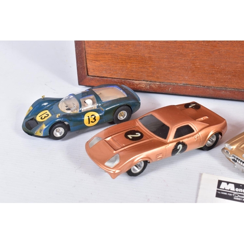 158 - A QUANTITY OF UNBOXED AND ASSORTED SCALEXTRIC AND OTHER CARS AND SPARE PARTS ETC., cars include repa... 