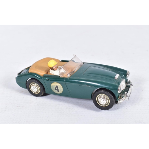 159 - A BOXED SCALEXTRIC AUSTIN HEALEY 3000, No.C/74, green body with beige interior, complete with driver... 