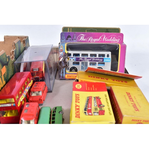 164 - A QUANTITY OF BOXED AND UNBOXED ASSORTED BUS AND COACH MODELS, to include unboxed Wells Brimtoy Pock... 