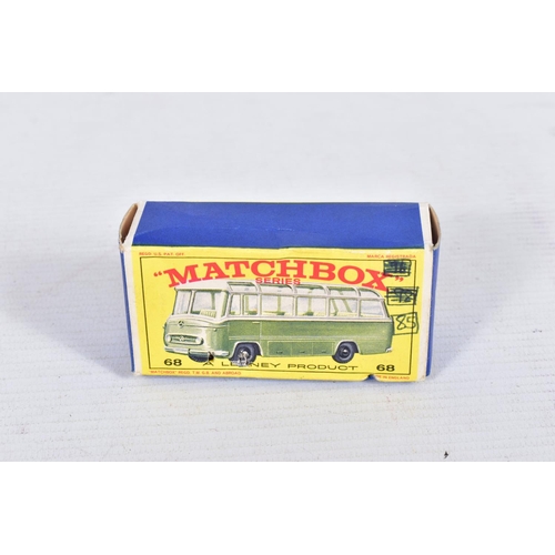 168 - A QUANTITY OF BOXED MATCHBOX 1 -75 SERIES MODELS, to include a quantity of bus and coach models, Mer... 