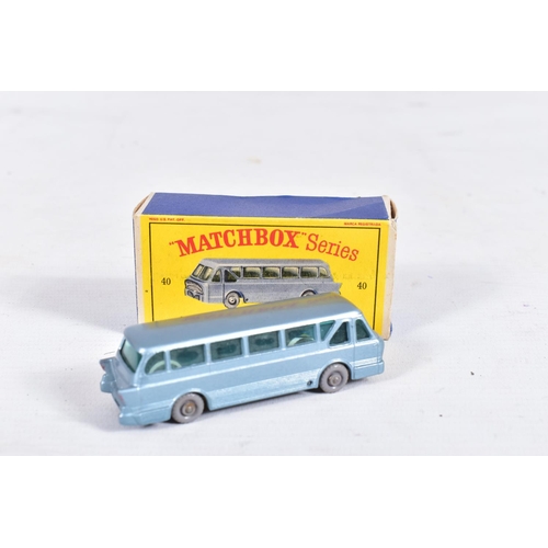 168 - A QUANTITY OF BOXED MATCHBOX 1 -75 SERIES MODELS, to include a quantity of bus and coach models, Mer... 