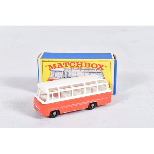 168 - A QUANTITY OF BOXED MATCHBOX 1 -75 SERIES MODELS, to include a quantity of bus and coach models, Mer... 