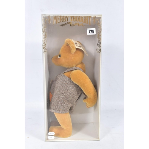 175 - A BOXED MERRYTHOUGHT LIMITED EDITION MOHAIR TEDDY BEAR, 'Master Mischief', No.AK166G, designed by Ja... 