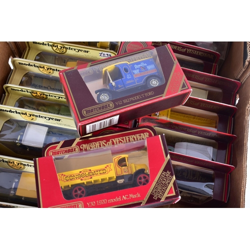 186 - A QUANTITY OF BOXED MATCHBOX MODELS OF YESTERYEAR DIECAST MODELS, mainly 1970's and 1980's issues, t... 