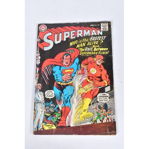 198 - SUPERMAN VOLUME 1 NUMBERS 199, 224, 227, 228 & 231, number 199 contains the first race between Super... 