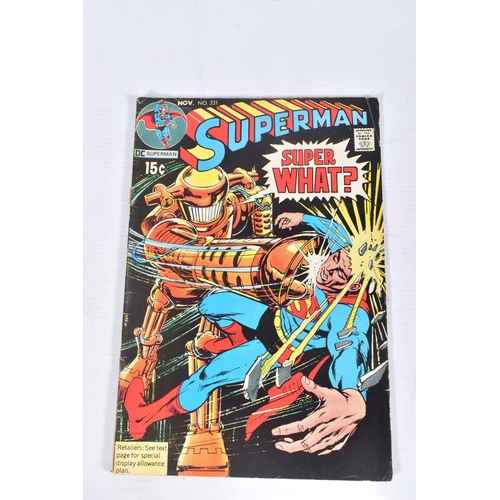 198 - SUPERMAN VOLUME 1 NUMBERS 199, 224, 227, 228 & 231, number 199 contains the first race between Super... 