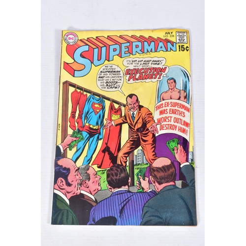 198 - SUPERMAN VOLUME 1 NUMBERS 199, 224, 227, 228 & 231, number 199 contains the first race between Super... 