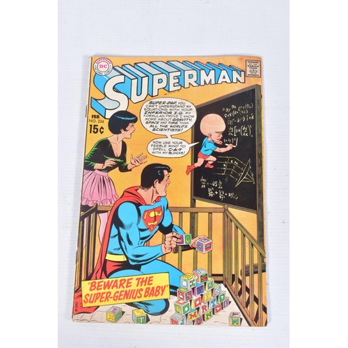 198 - SUPERMAN VOLUME 1 NUMBERS 199, 224, 227, 228 & 231, number 199 contains the first race between Super... 