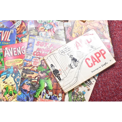 201 - A BOX OF MOSTLY MARVEL COMICS, includes small quantities of Amazing Spider-Man, Avengers, Thor, Capt... 