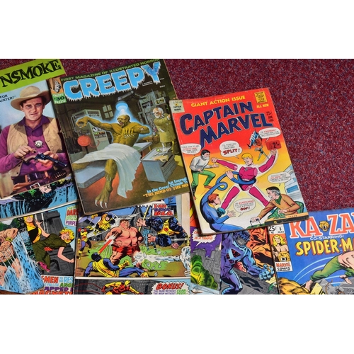 201 - A BOX OF MOSTLY MARVEL COMICS, includes small quantities of Amazing Spider-Man, Avengers, Thor, Capt... 