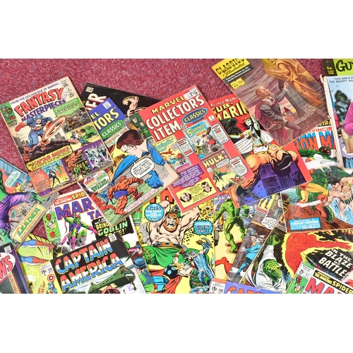 201 - A BOX OF MOSTLY MARVEL COMICS, includes small quantities of Amazing Spider-Man, Avengers, Thor, Capt... 