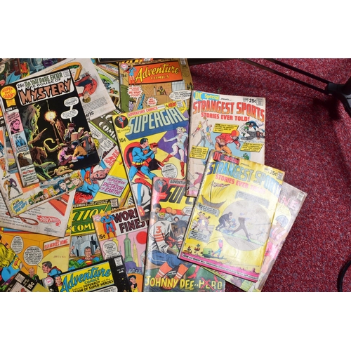 202 - A BOX OF DC COMICS, includes small quantities of Batman, Detective Comics, Action Comics, Teen Titan... 