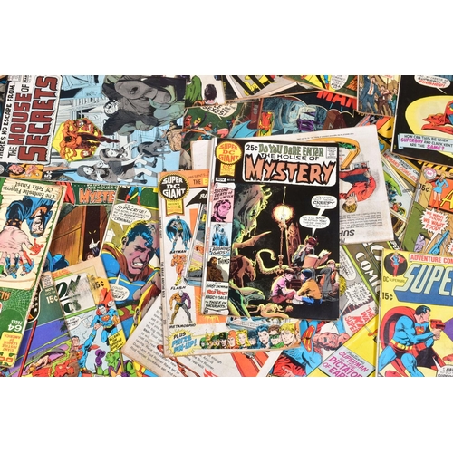 202 - A BOX OF DC COMICS, includes small quantities of Batman, Detective Comics, Action Comics, Teen Titan... 