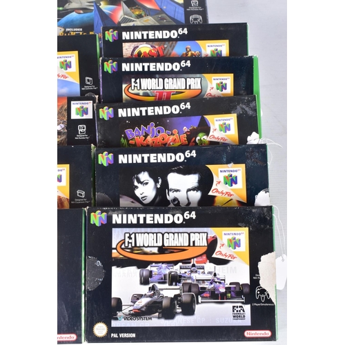 210 - A QUANTITY OF BOXED NINTENDO 64 GAMES, including Super Mario 64, Mario Kart 64, Lylat Wars (with the... 