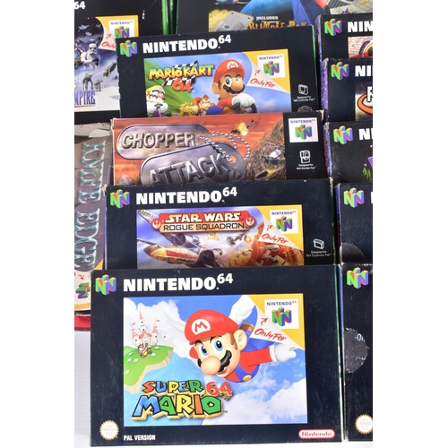 210 - A QUANTITY OF BOXED NINTENDO 64 GAMES, including Super Mario 64, Mario Kart 64, Lylat Wars (with the... 