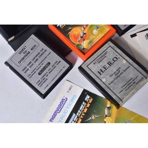 223 - QUANTITY OF RARE ATARI 2600 GAMES, including Threshold, Star Strike, Quest For Quintana Roo, and H.E... 