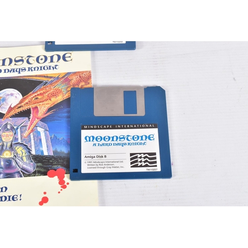 225 - MOONSTONE A HARD DAYS KNIGHT, rare and desirable Amiga RPG game, includes all disks and mannual, con... 